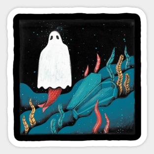 mermaid ghost Sticker